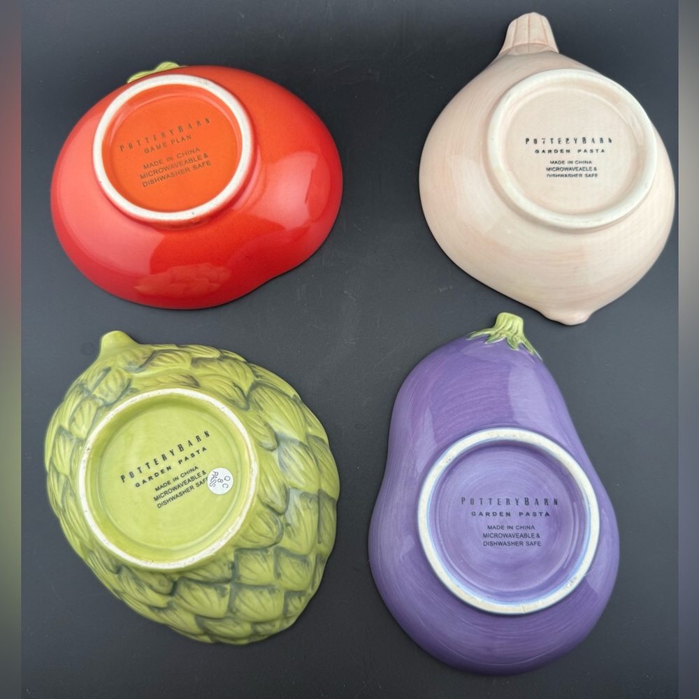 4 Williams Sonoma Jardin Potager collection small vegetable bowls. - Picture 7 of 15